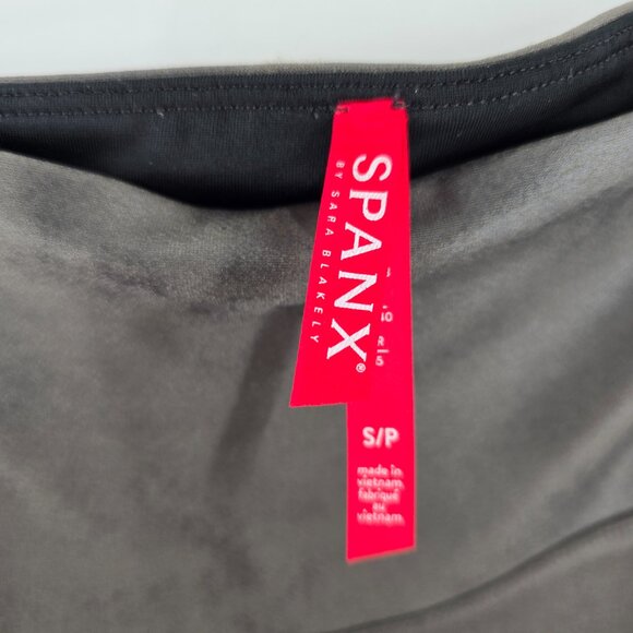 SPANX‎ Faux Leather Moto Legging in Gunmetal size S - Picture 4 of 7